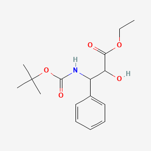 molecular formula C16H23NO5 B8468790 N-(t-Boc)-3-phenyl Isoserine Ethyl Ester 