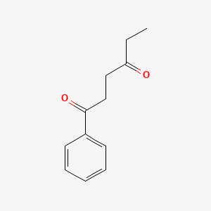 molecular formula C12H14O2 B8468798 1-Phenyl-1,4-hexanedione 