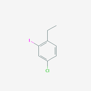 molecular formula C8H8ClI B8468950 4-Chloro-1-ethyl-2-iodobenzene 