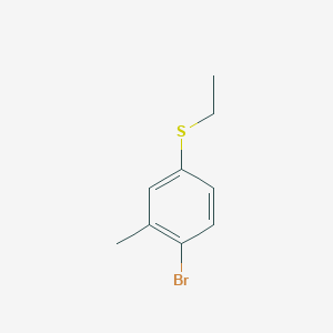 molecular formula C9H11BrS B8469009 4-Bromo-3-methylphenyl ethyl sulfide 