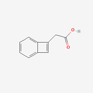 molecular formula C10H8O2 B8469015 2-Benzocyclobuten-1-ylacetic acid 