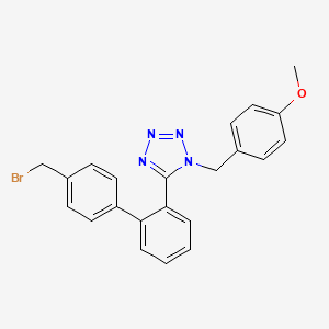 1H-Tetrazole, 5-[4'-(bromomethyl)[1,1'-biphenyl]-2-yl]-1-[(4-methoxyphenyl)methyl]-