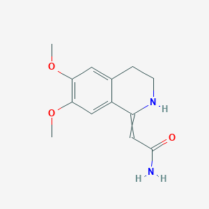 6,7-Dimethoxy-1-carbamoylmethylene-1,2,3,4-tetrahydroisoquinoline