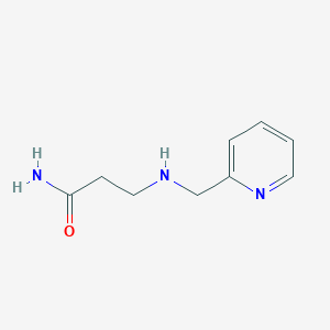 molecular formula C9H13N3O B8469098 3-[(2-Pyridylmethyl)amino]propanamide 