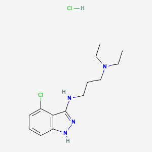 1,3-Propanediamine,n3-(4-chloro-1h-indazol-3-yl)-n1,n1-diethyl-,hydrochloride