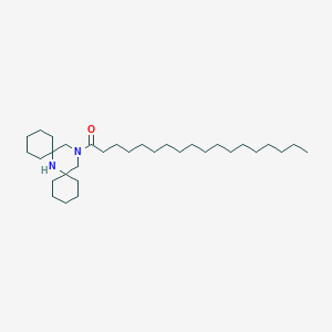 molecular formula C32H60N2O B8469130 7,15-Diazadispiro[5.1.5.3]hexadecane, 15-(1-oxooctadecyl)- CAS No. 51210-30-1
