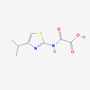 molecular formula C8H10N2O3S B8469138 4-(2-Propyl)thiazol-2-ylcarbamoylcarboxylic acid 