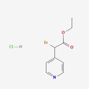 Ethyl bromo(pyridin-4-yl)acetate hydrochloride