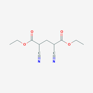 molecular formula C11H14N2O4 B8469174 Diethyl 2,4-dicyanopentanedioate CAS No. 90825-50-6