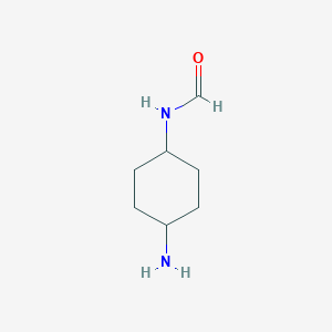 molecular formula C7H14N2O B8469182 trans-4-Formamidocyclohexylamine 