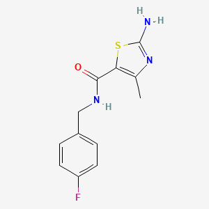2-amino-N-(4-fluorobenzyl)-4-methylthiazole-5-carboxamide