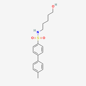 [1,1'-Biphenyl]-4-sulfonamide, N-(5-hydroxypentyl)-4'-methyl-