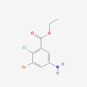 Ethyl 2-chloro-3-bromo-5-aminobenzoate