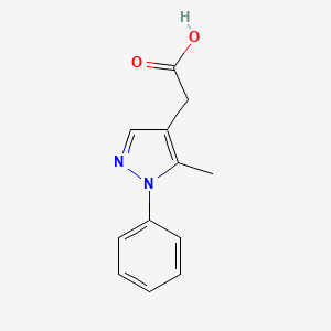 (5-methyl-1-phenyl-1H-pyrazol-4-yl)acetic acid
