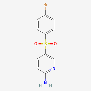 5-((4-Bromophenyl)sulfonyl)-2-pyridinamine