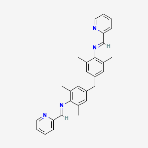 B8469359 Bis-{4-(pyridin-2-yl-methyleneamino)-3,5-dimethylphenyl}-methane CAS No. 500697-36-9