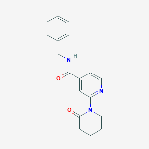 N-benzyl-2-(2-oxopiperidin-1-yl)isonicotinamide