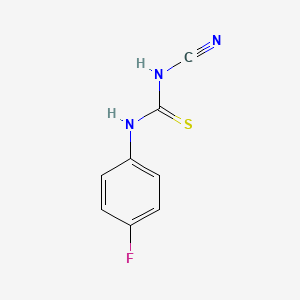 molecular formula C8H6FN3S B8469448 N-Cyano-N'-(4-fluorophenyl)thiourea 
