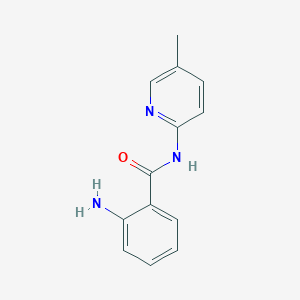 molecular formula C13H13N3O B8469516 N-(5-Methylpyridin-2-yl)-2-aminobenzamide CAS No. 280771-59-7