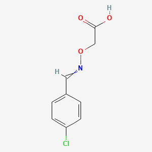 molecular formula C9H8ClNO3 B8469668 [(4-Chlorobenzylidene amino)oxy] acetic acid 