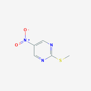 molecular formula C5H5N3O2S B084697 2-(Methylthio)-5-nitropyrimidine CAS No. 14001-70-8