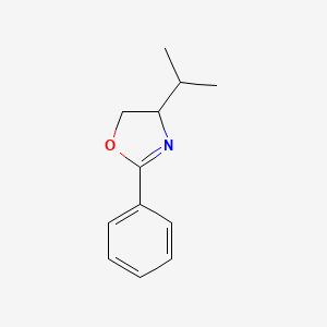 molecular formula C12H15NO B8469743 2-Phenyl-4-isopropyl-2-oxazoline 
