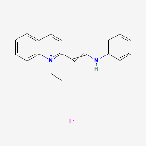 2-(2-Anilinoethenyl)-1-ethylquinolin-1-ium iodide