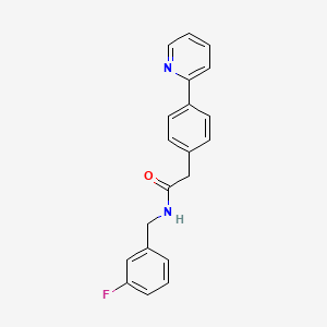 molecular formula C20H17FN2O B8469773 N-(3-Fluoro-benzyl)-2-(4-pyridin-2-yl-phenyl)-acetamide CAS No. 897015-63-3