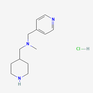 N-methyl-1-(piperidin-4-yl)-N-(pyridin-4-ylmethyl)methanamine hydrochloride