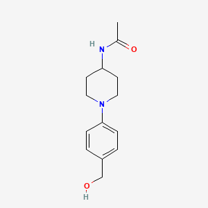 molecular formula C14H20N2O2 B8469806 N-(1-(4-(hydroxymethyl)phenyl)piperidin-4-yl)acetamide 