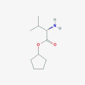molecular formula C10H19NO2 B8469981 (S)-cyclopentyl-2-amino-3-methylbutanoate 