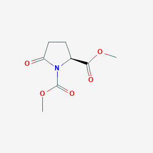 molecular formula C8H11NO5 B8470139 dimethyl (2S)-5-oxopyrrolidine-1,2-dicarboxylate CAS No. 158554-84-8