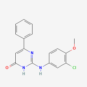 2-(3-Chloro-4-methoxy-phenylamino)-6-phenyl-pyrimidin-4-ol