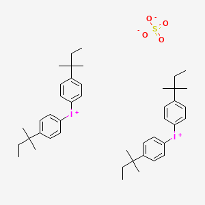 molecular formula C44H60I2O4S B8470251 Di(4-t-amylphenyl)iodonium sulfate CAS No. 258342-09-5