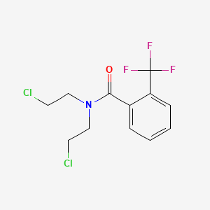 molecular formula C12H12Cl2F3NO B8470401 N,N-bis(2-chloroethyl)-2-trifluoromethylbenzamide 