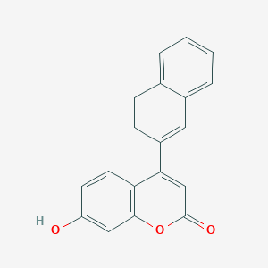 7-Hydroxy-4-(naphthalen-2-yl)-2H-1-benzopyran-2-one