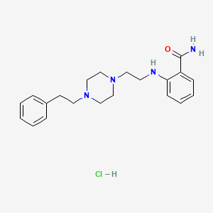 Benzamide, 2-((2-(4-(2-phenylethyl)-1-piperazinyl)ethyl)amino)-, monohydrochloride