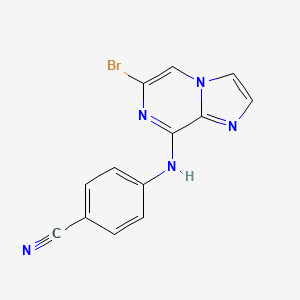 4-(6-Bromo-imidazo[1,2-a]pyrazin-8-ylamino)-benzonitrile
