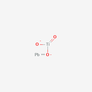 molecular formula PbTiO3<br>O3PbTi B084706 Lead titanate CAS No. 12060-00-3