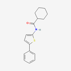 molecular formula C17H19NOS B8470702 N-(5-Phenylthiophen-2-yl)cyclohexanecarboxamide CAS No. 62187-99-9