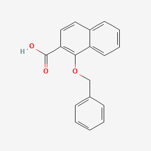 molecular formula C18H14O3 B8470757 1-(Benzyloxy)-2-naphthoic acid 