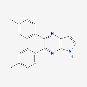 molecular formula C20H17N3 B8470808 2,3-Di-p-tolyl-5H-pyrrolo[2,3-b]pyrazine 