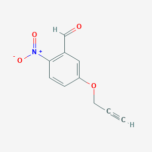 molecular formula C10H7NO4 B8470855 2-Nitro-5-propargyloxybenzaldehyde 