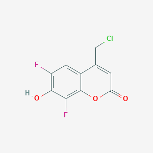 molecular formula C10H5ClF2O3 B8470942 CellTracker Blue CMF2HC Dye 