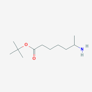 molecular formula C11H23NO2 B8470946 Tert-butyl 6-aminoheptanoate 