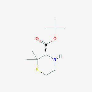 Tert-butyl (3s)-2,2-dimethyl-3-thiomorpholinecarboxylate