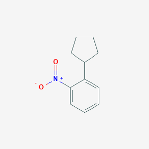 molecular formula C11H13NO2 B8471107 1-Cyclopentyl-2-nitrobenzene 
