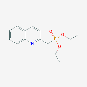 molecular formula C14H18NO3P B8471111 Diethyl 2-quinolinylmethylphosphonate CAS No. 42333-51-7