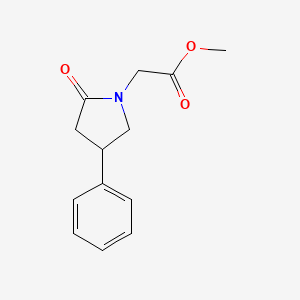 Methyl 2-oxo-4-phenyl-1-pyrrolidineacetate