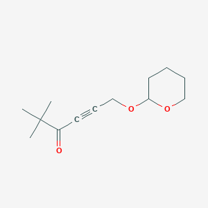 2,2-dimethyl-6-(tetrahydro-2H-pyran-2-yloxy)-4-hexyn-3-one